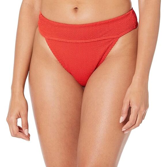 Billabong Women's XL Red Aloha Summer High Aruba Swim Bikini Bottom Beach A9-2 - Picture 1 of 9